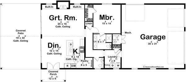 Dream House Plan - Barndominium Floor Plan - Main Floor Plan #455-686