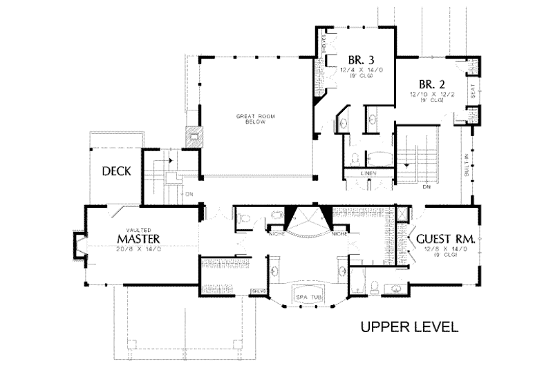 Home Plan - Floor Plan - Upper Floor for Craftsman House Plan #48-150 - 5 bed, 4.5 bath