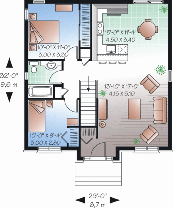 Dream House Plan - Traditional Floor Plan - Main Floor Plan #23-2197