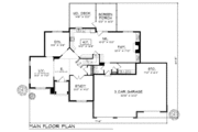 European Style House Plan - 4 Beds 2.5 Baths 3204 Sq/Ft Plan #70-497 