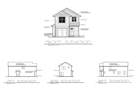 Exterior - Other Elevation for Craftsman House Plan #53-719 - 3 bed, 2.5 bath