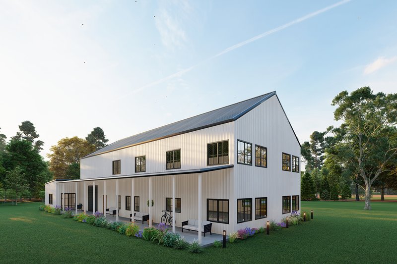 House Design - Exterior - Other Elevation 2 for Barndominium House Plan #1107-28 - 5 bed, 4 bath