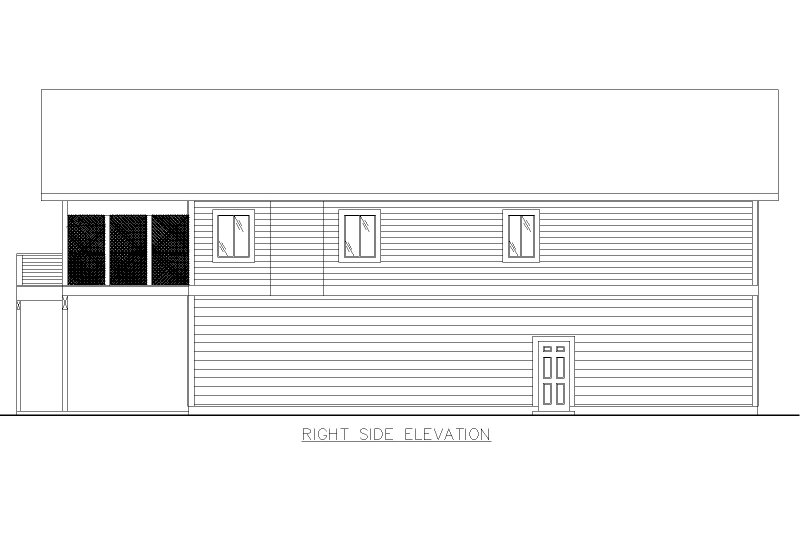 Home Plan - Exterior - Other Elevation 1 for Contemporary House Plan #117-1051 - 2 bed, 2 bath
