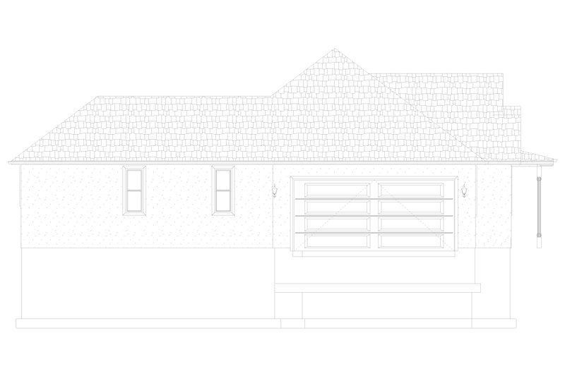 House Plan Design - Exterior - Other Elevation for Ranch House Plan #1060-258 - 3 bed, 2 bath