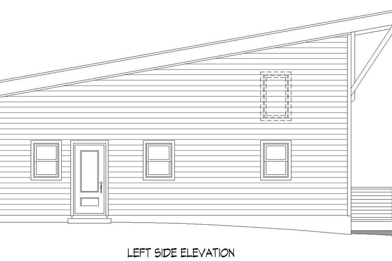 House Design - Exterior - Other Elevation for Beach House Plan #932-1081 - 1 bed, 1 bath