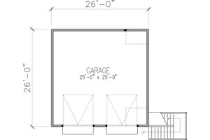 Floor Plan - Main Floor for Victorian House Plan #410-3611 - 1 bed, 1 bath
