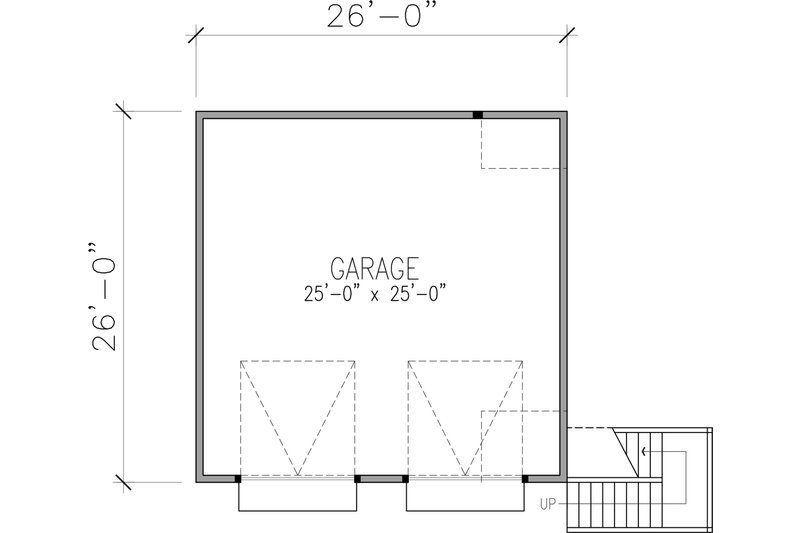 House Blueprint - Floor Plan - Main Floor for Victorian House Plan #410-3611 - 1 bed, 1 bath