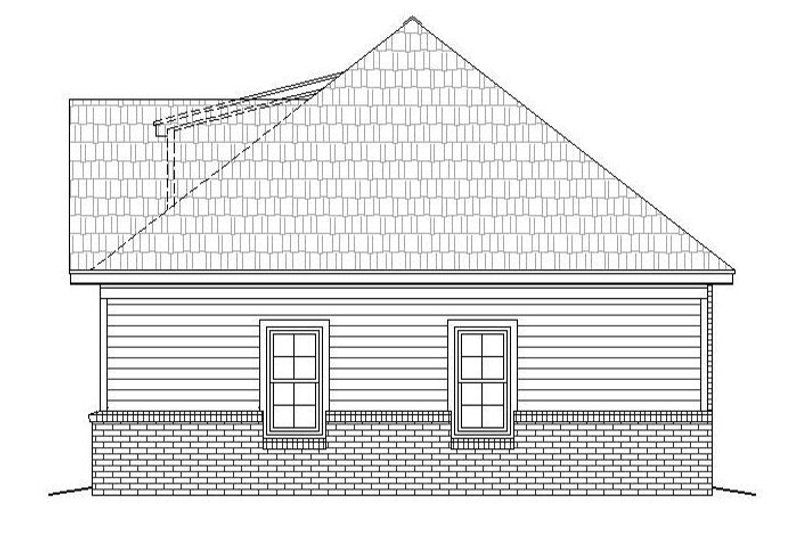 Architectural House Design - Exterior - Other Elevation for Craftsman House Plan #932-25 - 2 bed, 2 bath