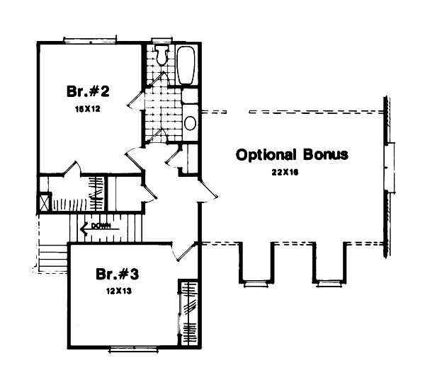 Home Plan - European Floor Plan - Upper Floor Plan #41-157