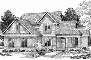 Traditional Exterior - Front Elevation Plan #70-410
