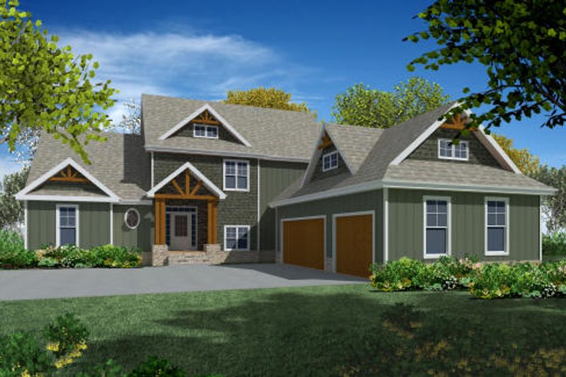 Home Plan - Exterior - Other Elevation 6 for Craftsman House Plan #437-5 - 4 bed, 3.5 bath