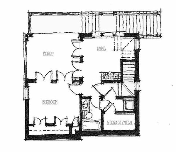 Cottage Style House  Plan 3 Beds 3 Baths 1841 Sq Ft Plan 