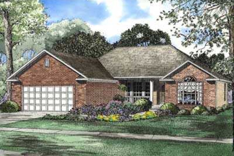 Traditional Style House Plan - 3 Beds 2 Baths 1605 Sq/Ft Plan #17-442