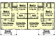 Ranch Style House Plan - 2 Beds 2 Baths 1800 Sq/Ft Plan #430-28 