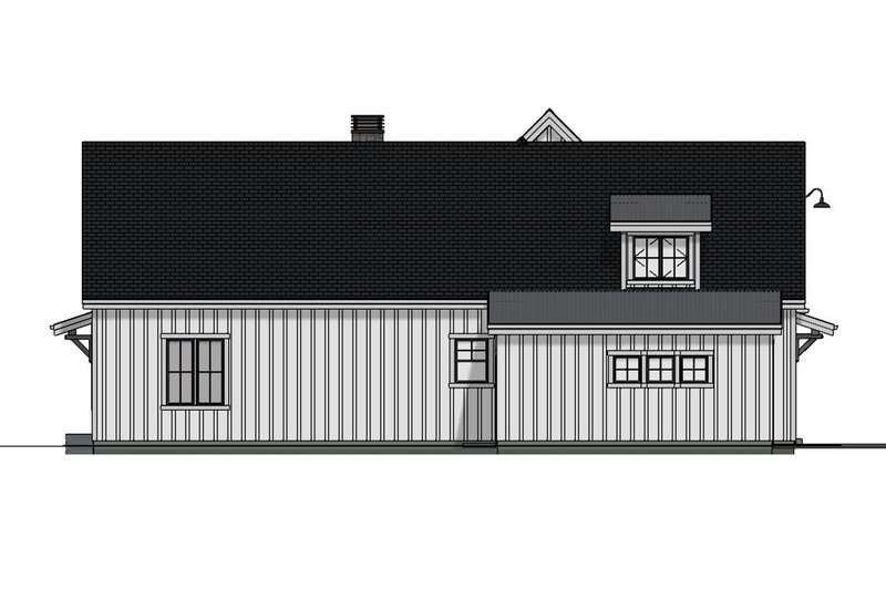 House Plan Design - Left Side Elevation