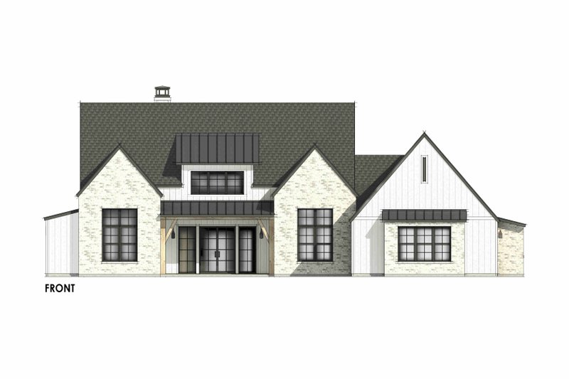 Home Plan - Exterior - Front Elevation 8 for European House Plan #1096-63 - 4 bed, 3.5 bath
