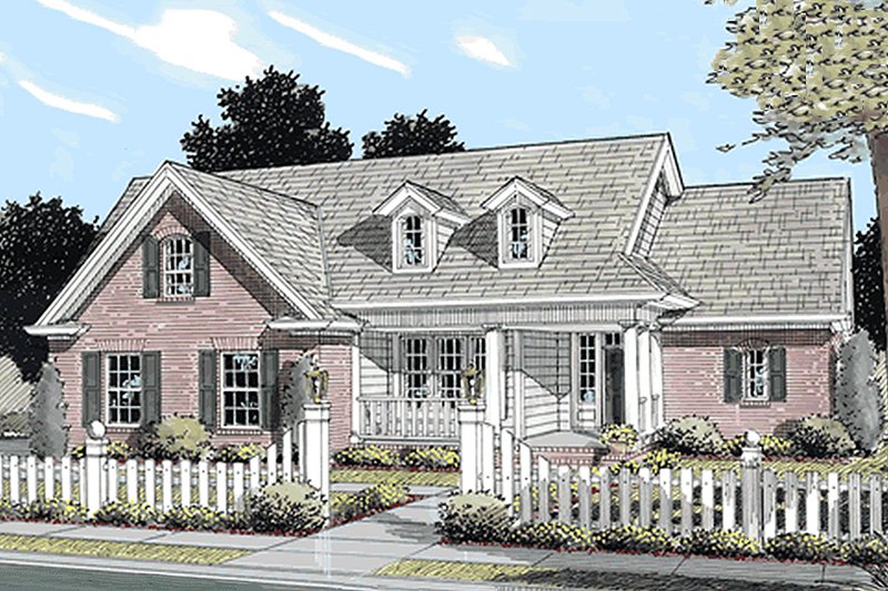 Architectural House Design - Farmhouse Exterior - Front Elevation Plan #20-119