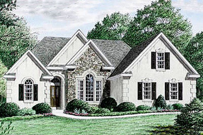 Dream House Plan - Traditional Exterior - Front Elevation Plan #34-106