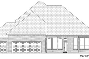 Exterior - Rear Elevation for Traditional House Plan #84-523 - 3 bed, 3.5 bath