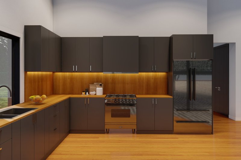 House Plan Design - Interior - Kitchen 4 for Modern House Plan #923-376 - 3 bed, 2 bath