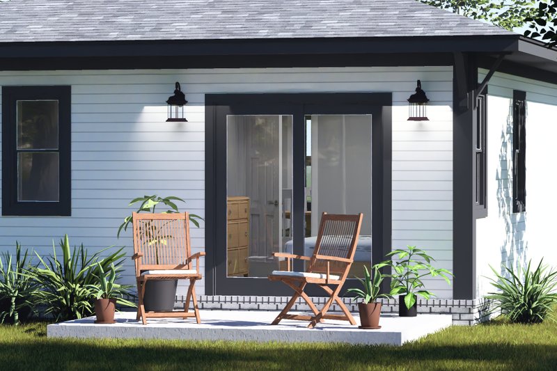 Home Plan - Exterior - Other Elevation 3 for Modern House Plan #513-2494 - 1 bed, 1 bath