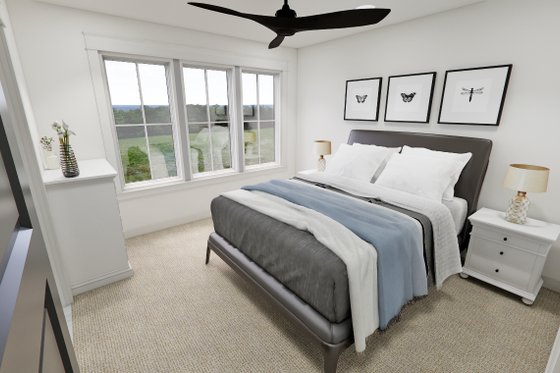 Interior - Bedroom for Craftsman House Plan #51-1267 - 4 bed, 3.5 bath