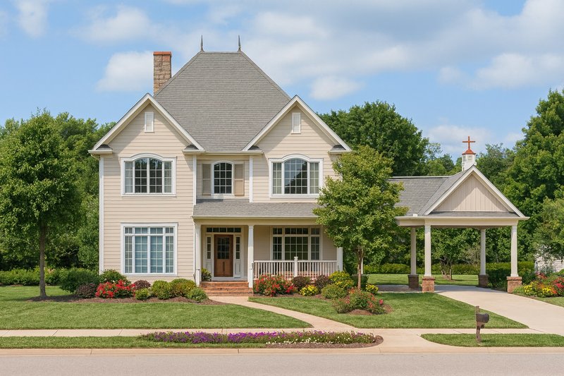 Home Plan - Classical Exterior - Front Elevation Plan #17-2857