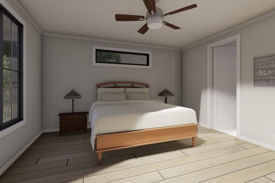 Interior - Master Bedroom for Farmhouse House Plan #1069-36 - 2 bed, 2 bath