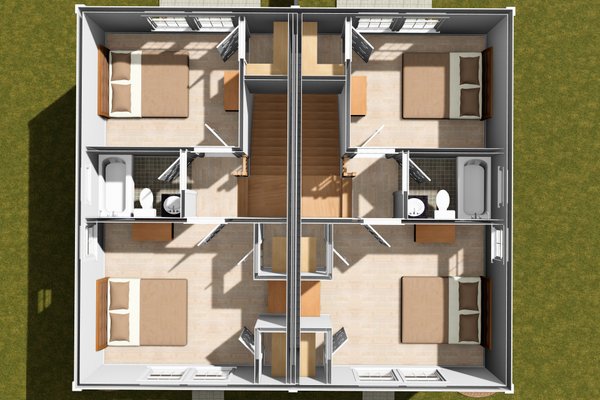 House Blueprint - Cottage Floor Plan - Upper Floor Plan #513-2297