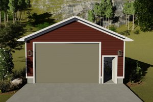 Exterior - Front Elevation for Traditional House Plan #1060-92, 0 bath