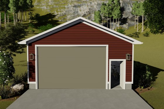 Exterior - Front Elevation for Traditional House Plan #1060-92, 0 bath