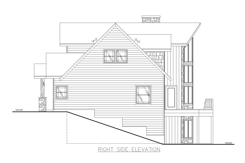 Architectural House Design - Exterior - Other Elevation for Farmhouse House Plan #117-951 - 3 bed, 3.5 bath