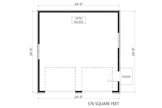 Floor Plan - Main Floor for Craftsman House Plan #1094-13, 0 bath