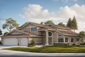 Craftsman Exterior - Front Elevation Plan #515-30