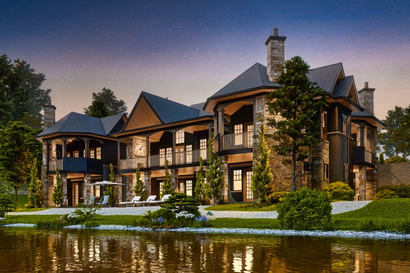 House Design - Exterior - Rear Elevation 2 for Craftsman House Plan #54-706 - 4 bed, 4.5 bath
