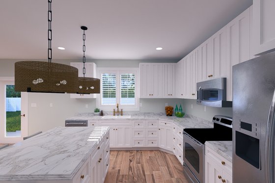 Interior - Kitchen 1 for Farmhouse House Plan #1060-250 - 3 bed, 2.5 bath