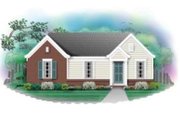 Ranch Style House Plan - 3 Beds 1 Baths 912 Sq/Ft Plan #81-671 