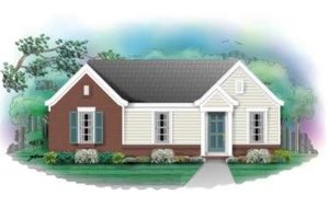 Ranch Exterior - Front Elevation Plan #81-671