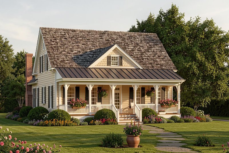 Dream House Plan - Country Photo Plan #137-336