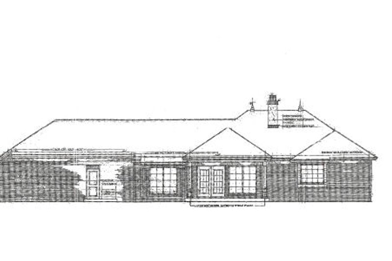 House Plan Design - Exterior - Rear Elevation for European House Plan #310-658 - 3 bed, 3.5 bath