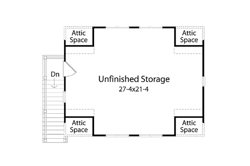 Home Plan - Floor Plan - Upper Floor for Country House Plan #22-545, 0 bath