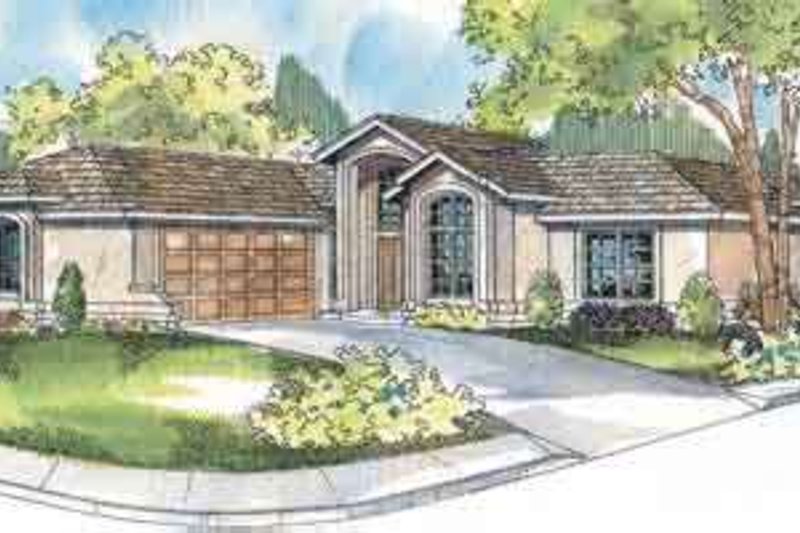 Architectural House Design - Ranch Exterior - Front Elevation Plan #124-501