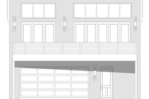 Exterior - Front Elevation 3 for Contemporary House Plan #932-473 - 1 bed, 2 bath