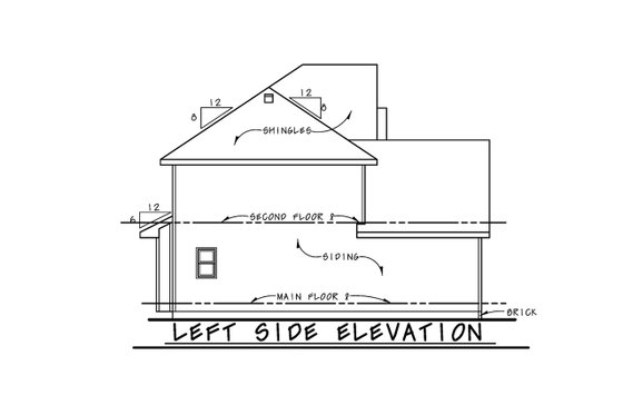 Exterior - Other Elevation for Farmhouse House Plan #20-2549 - 3 bed, 2.5 bath