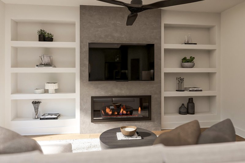 House Plan Design - Interior - Family Room 1 for Modern House Plan #455-824 - 3 bed, 3 bath