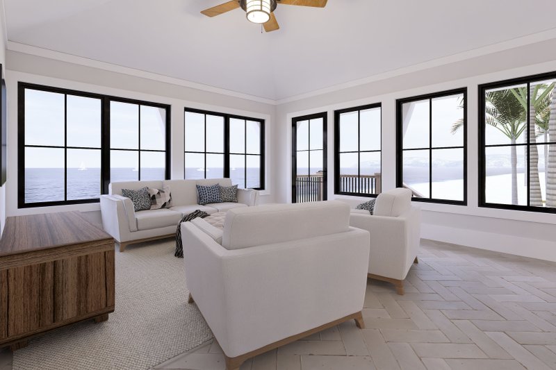 House Design - Interior - Family Room 1 for Beach House Plan #1094-29 - 1 bed, 1 bath