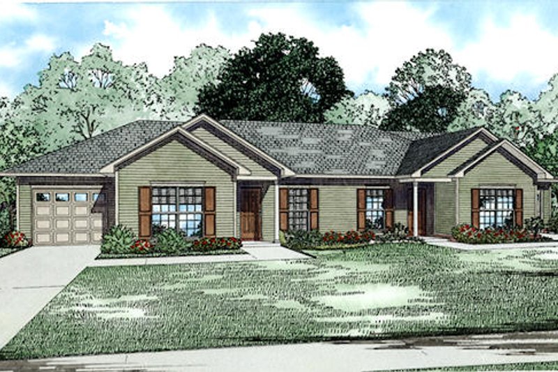 Home Plan - Traditional Exterior - Front Elevation Plan #17-2433