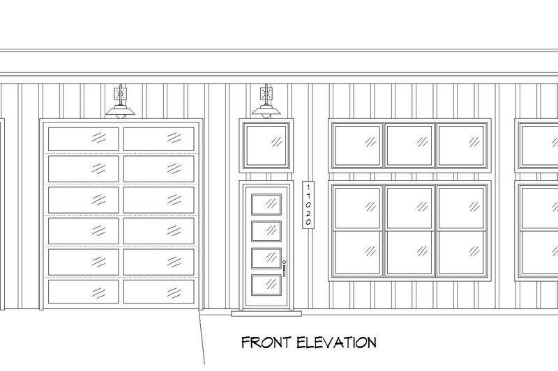 Home Plan - Exterior - Front Elevation 3 for Modern House Plan #932-833 - 1 bed, 1 bath
