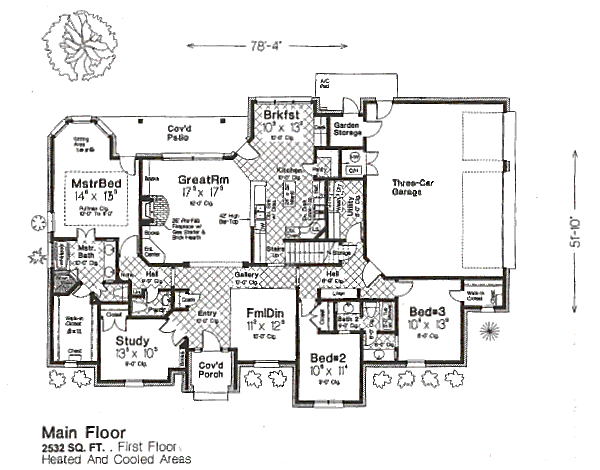 European Floor Plan - Main Floor Plan #310-648