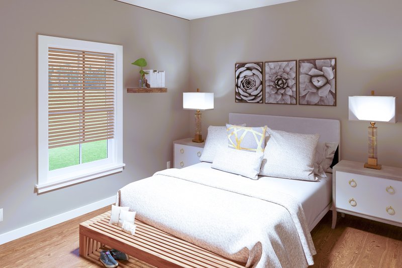 House Design - Interior - Bedroom 2 for Farmhouse House Plan #44-280 - 4 bed, 2 bath